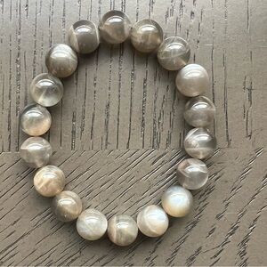 Black moonstone 11mm SIZE 6.5’